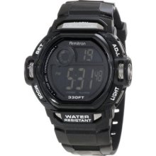 Armitron Men's 40/8193sblk Black Dial Chrome Resin Accented Digital Sport