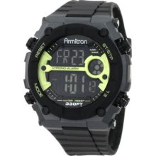 Armitron Men's 40/8260lgn Chronograph Lime Green Accented Grey Watch Wrist