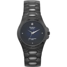 Armitron Mens Black Stainless Watch