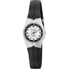 Armitron Womens 25-6355sil Black And Silver-tone Easy To Read Sport