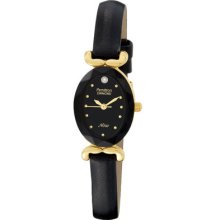 Armitron Women's 753248bkbk Now Gold-tone Leather Watch