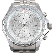 Army Ak-homme Pilot Military Mens Mechanical Watch