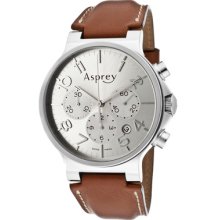 Asprey of London Watches 'NO.8' Men's Silver Metallic Dial Automatic C
