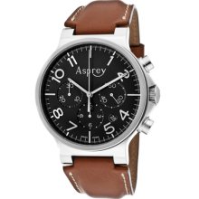 Asprey of London Watches 'NO.8' Men's Black Dial Automatic Chronometer