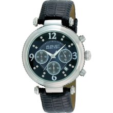 August Steiner Women's Crystal MOP Chronograph Strap Watch (August Steiner ladies crystal chronograph watch)