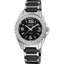 August Steiner Women's Quartz Crystal Ceramic Bracelet Watch (August Steiner Ladies Quartz Crystal Ceramic Watch)