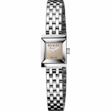 Authentic Gucci G-frame Square Version Ladies Steel Watch Ya128501