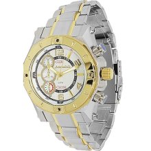 Avianne&Co Octavian Collection Mens Yellow Steel Watch