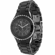 Avianne&Co Womens Black Ceramic Watch