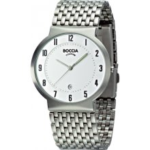 B3554-01 Boccia Mens Titanium Bracelet Watch