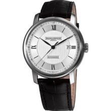 Baume & Mercier Men's Swiss Automatic Black Crocodile-Pattern Leather Strap Watch