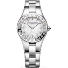 Baume & Mercier Women's Linea White Mother Of Pearl Dial Watch MOA10072