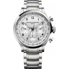 Baume and Mercier Capeland Silver Dial Automatic Mens Watch MOA10064