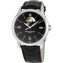 Baume and Mercier Classima Executives XL Steel Black Mens Watch 8689