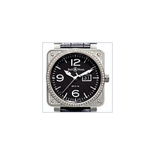 Bell & Ross Aviation BR 01-96 Top Diamond Black Dial Mens Watch