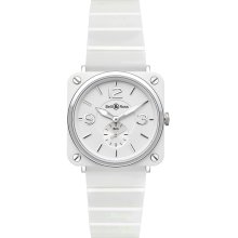 Bell & Ross BR-S Ceramic Quartz 39mm BRS White Ceramic Bracelet