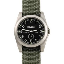 Bertucci A-3T Vintage 42 Men's Titanium Watch - Drab Nylon Strap -