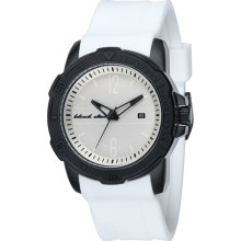 Black Dice Men's Vibe BD-065-06 White Silicone Quartz Watch with White Dial