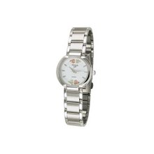 Black Hills Gold Accented Silver Tone Watch with White Face