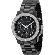 Black Michael Kors Midsized Ceramic Watch with... - Jewelry