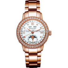 Blancpain Leman Moonphase Ladies Red Gold Watch 2360-2991A-76