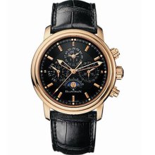 Blancpain Leman Rose Gold Flyback Chronograph Perpetual Calendar Men's