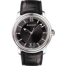 Blancpain Men's Villeret Black Dial Watch 2850B-1130A-64B