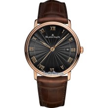 Blancpain Villeret Ultra Slim Seconds & Date Automatic 40mm 6651-3630-55br