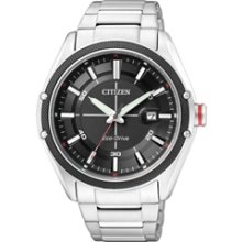 BM6890-50E - 2012 Citizen Eco-Drive 100m Black Dial Men's Stainless Steel Sports Watch