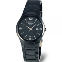 Boccia Ladies Analogue Watch B3196-03 With Black Ceramic Bracelet