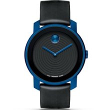 Bold Black/Blue Silicone Watch