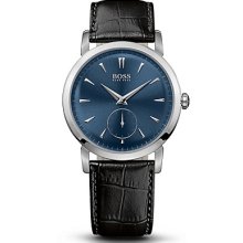 BOSS by Hugo Boss - '1512777' | Black Crocodile Embossed Leather Strap Watch