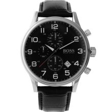 BOSS By Hugo Boss Black Dial Strap Watch Black