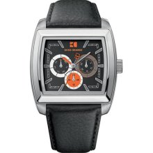 Boss Orange Black Leather Mens Watch 1512606