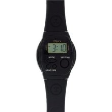 Boxx Boys - Mens Digital Talking Alarm, Black Pu Strap Watch Boxx142