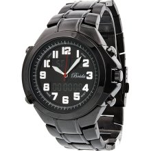 Breda Cooper Mens Chronograph Quartz Watch 7218-Black