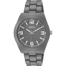 Breda Men's 'Charlie' Grey Dial Watch (Grey)