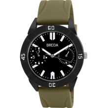 Breda Men's Green/ Black Watch (Green)