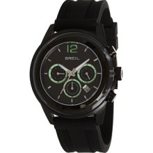 Breil Watch, Mens Chronograph Orchestra Black Rubber Strap TW1018