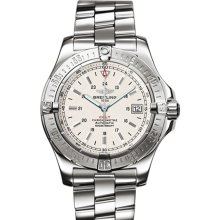 Breitling Aeromarine Colt Automatic Silver Dial Mens Watch A1738011-G599SS