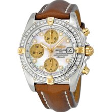 Breitling Chrono Cockpit Automatic White Mother of Pearl Mens Watch B1335853-A579BRLT