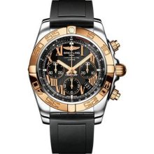 Breitling Chronomat B01 Stainless Steel Satin Bezel CB011012/B957-diver-pro-ii-black-deployant