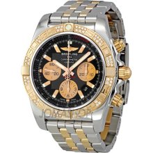 Breitling Chronomat Black Dial Automatic Two-tone Mens Watch CB0110AA/B968