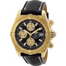Breitling Chronomat Evolution Automatic Chronograph Gold Mens Watch K1335611-B72