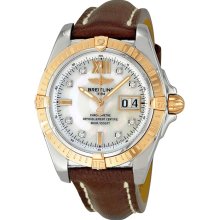 Breitling Cockpit Automatic Mother of Pearl Mens Watch C4935012-A649BRLT