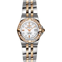 Breitling Galactic 30 Diamond White Dial Ladies Watch C71340LA-A715TT