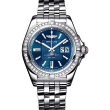 Breitling Galactic 41 Stainless Steel - Diamond Bezel A49350LA/BA07-pilot-steel