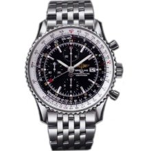 Breitling Men's Navitimer World Black Dial Watch A2432212.B726.443A