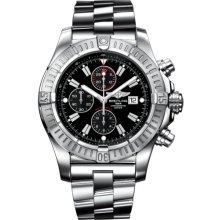 Breitling Men's Super Avenger Black Dial Watch A1337011.B907.135A