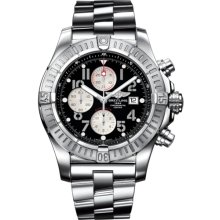 Breitling Men's Super Avenger Black Dial Watch A1337011.B973.135A